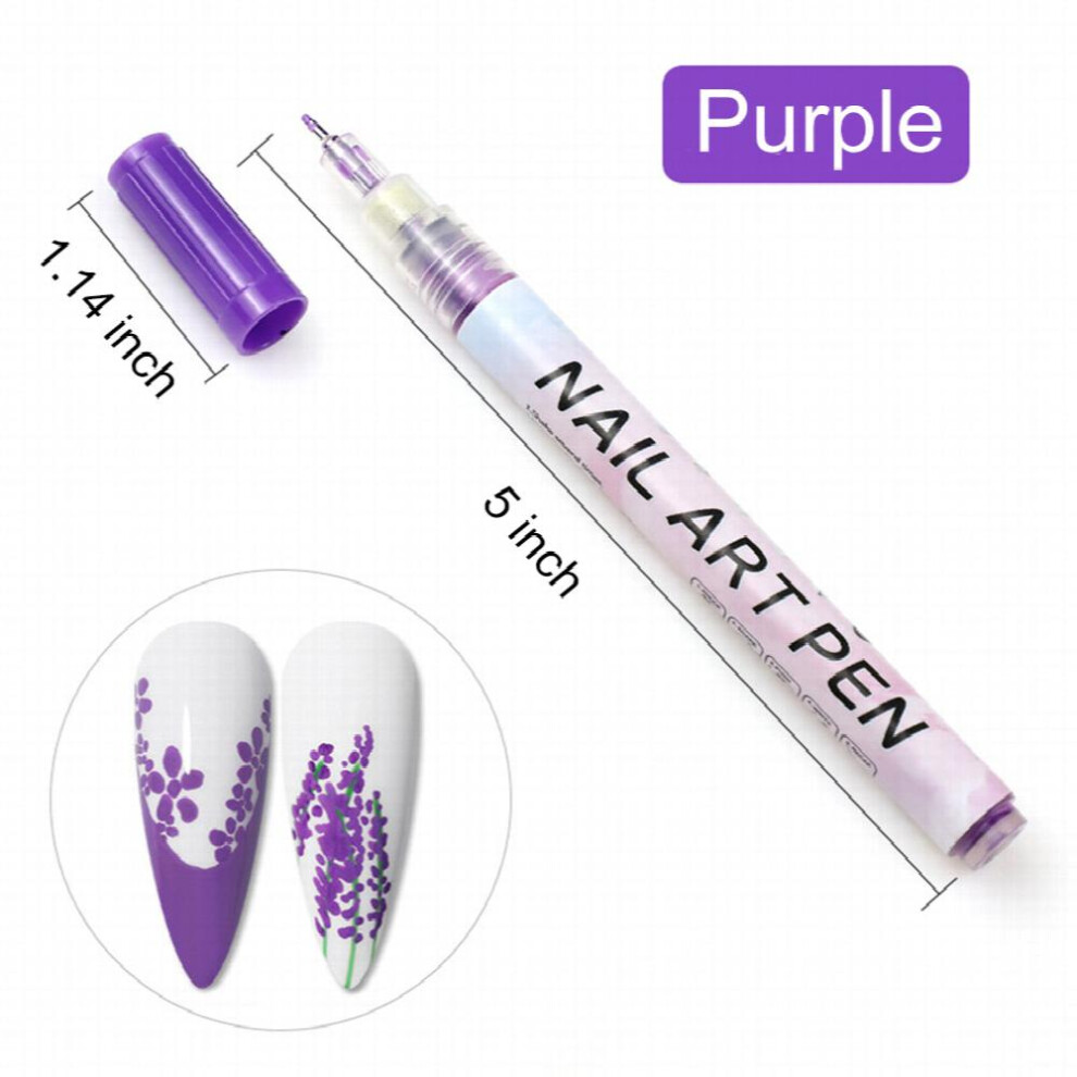 1 Pcs 3D Nail Art Pens Nail Point Graffiti Dotting Pen Drawing Painting Liner Brush For DIY Nail Art Beauty