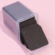 200 PCS Lint Nail Wipes Removal Tool Non Woven Fabric Lash Glue Cleaner Pads For Eyelash Extension Supplies And Nail Polish Removers Pink