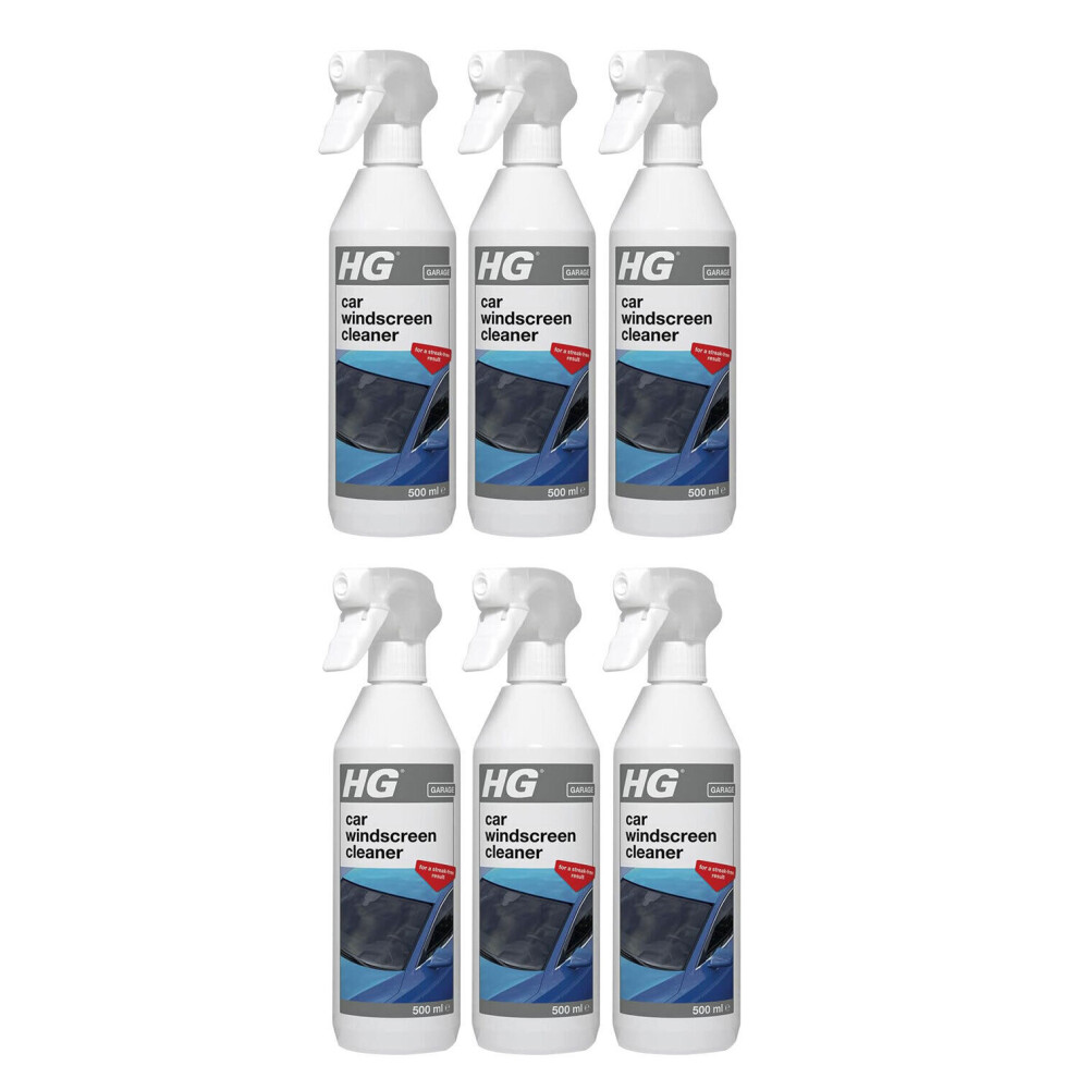 6 x HG Car Windscreen Cleaner - 500ml