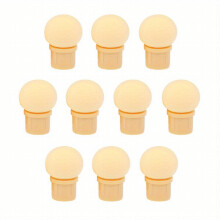 10pcs Nail Brush Sponge Replaceable Head Round Heads Pointed Heads Gradient Pen Heads For Glitter Powder Dotting Pen Brush Nail Art Tool