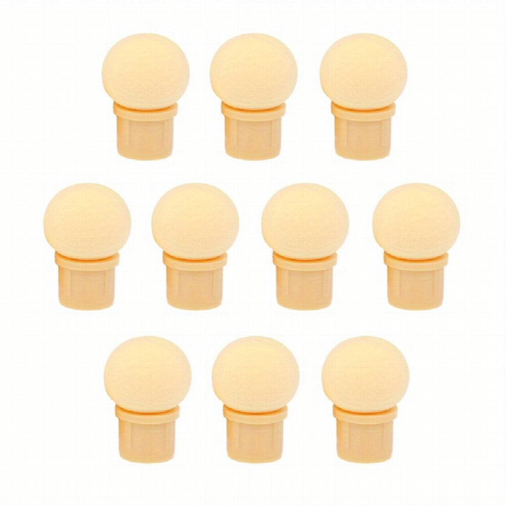 10pcs Nail Brush Sponge Replaceable Head Round Heads Pointed Heads Gradient Pen Heads For Glitter Powder Dotting Pen Brush Nail Art Tool