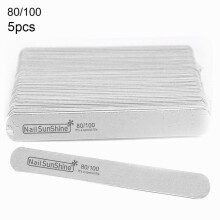 5pcs Professional Nail Polish Buffer and Sanding Kit Colorful Wood Thick Sandpaper Nails Files for Manicure and Polishing Art Tools for Perfect Nail C