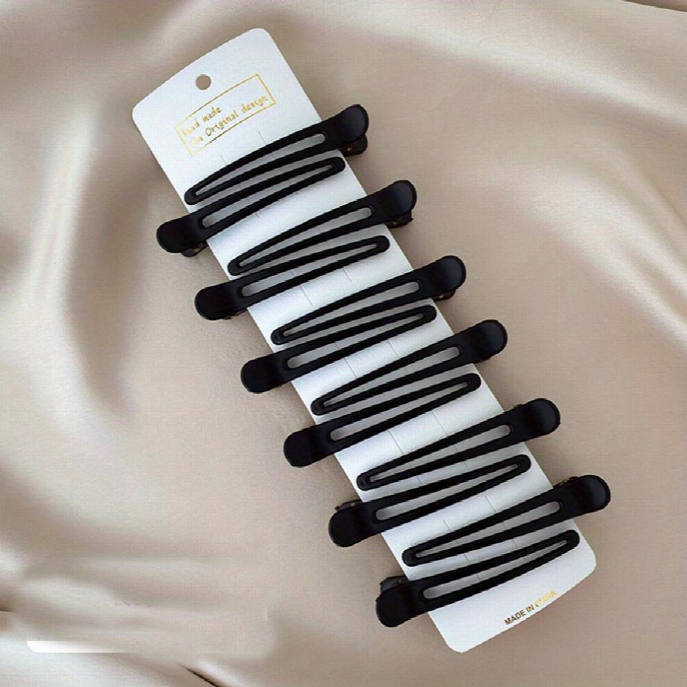6pcs Professional Hair Clips For Hair Styling Sectioning Non Slip Duck Billed Hair Clips Salon Barber Household Hair Cutting Clips For Hairdresser
