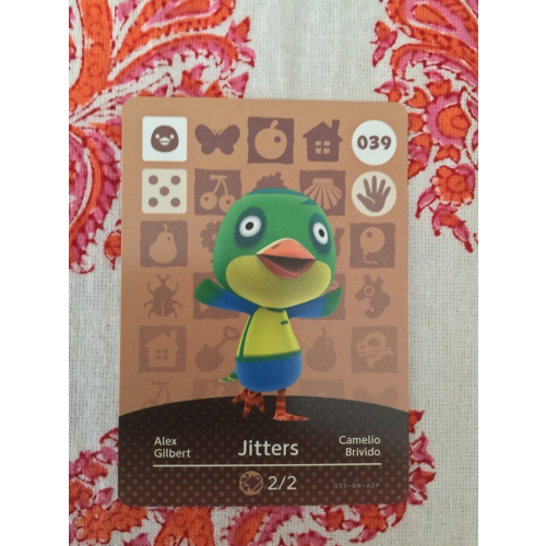 Animal Crossing Amiibo Cards ~039 Jitters