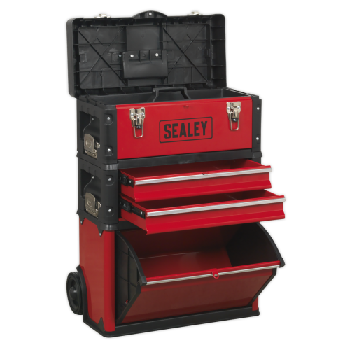 Sealey Sealey Ap548 Mobile Steel/Composite Toolbox - 3 Compartment 2