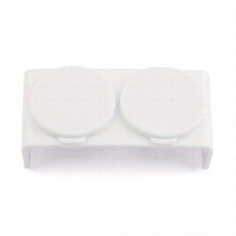 Double Cup Nail Art Soaking Dish with Lids for Mixing Acrylic Powder and Liquid Perfect for Manicures and Washing Brushes