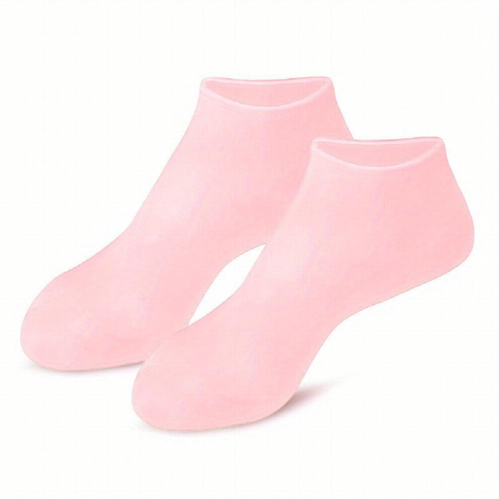1 Pair Moisturizing Socks Overnight Spa Socks For Dry Feet Silicone Moisture Enhancing Socks Cosmetic Moisturizing Socks For Women And Men A Perfect F