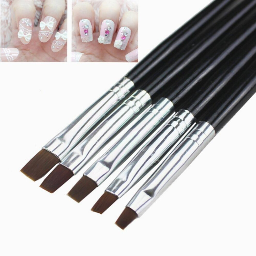 5PCS Nail Art Painting Dotting Pen Brushes Tool Kit Perfect for Women & Girls Manicure & Nail Drawing