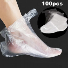 100pcs Moisturizing Pedicure Foot Mask Cover Thickened Foot Bag for Trial Shoes Prevents Dry and Cracked Feet 100 Disposable