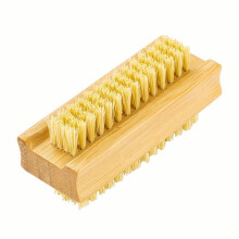 Wooden Nail Brush Double Sided Bamboo Handle Nail Cleaner 2 Side Manicure Nail Bath Brush For Men And Women Manicure And Pedicure