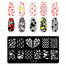 DIY Nail Stamp Template Printable Nail Art Stamper for Salon and Home Manicure Texture Stamp Tool for Nail Art