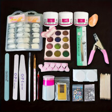 58 42 Cm 1 Acrylic Nail Kit For Beginners 12 Glitter Acrylic Powder Clear Pink Acrylic Powder Nails Extension Professional Nails Kit Acrylic Set Manic