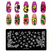Stainless Steel Nail Stamping Plates Cat Flower Image Stamp Template Nails Printing Tool Nail Art Decoration Nail Decals Tools