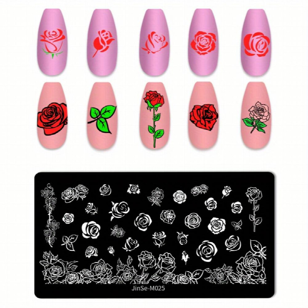 Create Unique Nail Art Designs with Stainless Steel Nail Stamping Plates