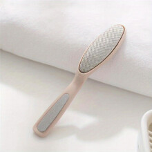 Double Ended Stainless Steel Foot Scrubber for Exfoliating Dry and Wet Calluses Pedicure Tool for Smooth and Soft Feet