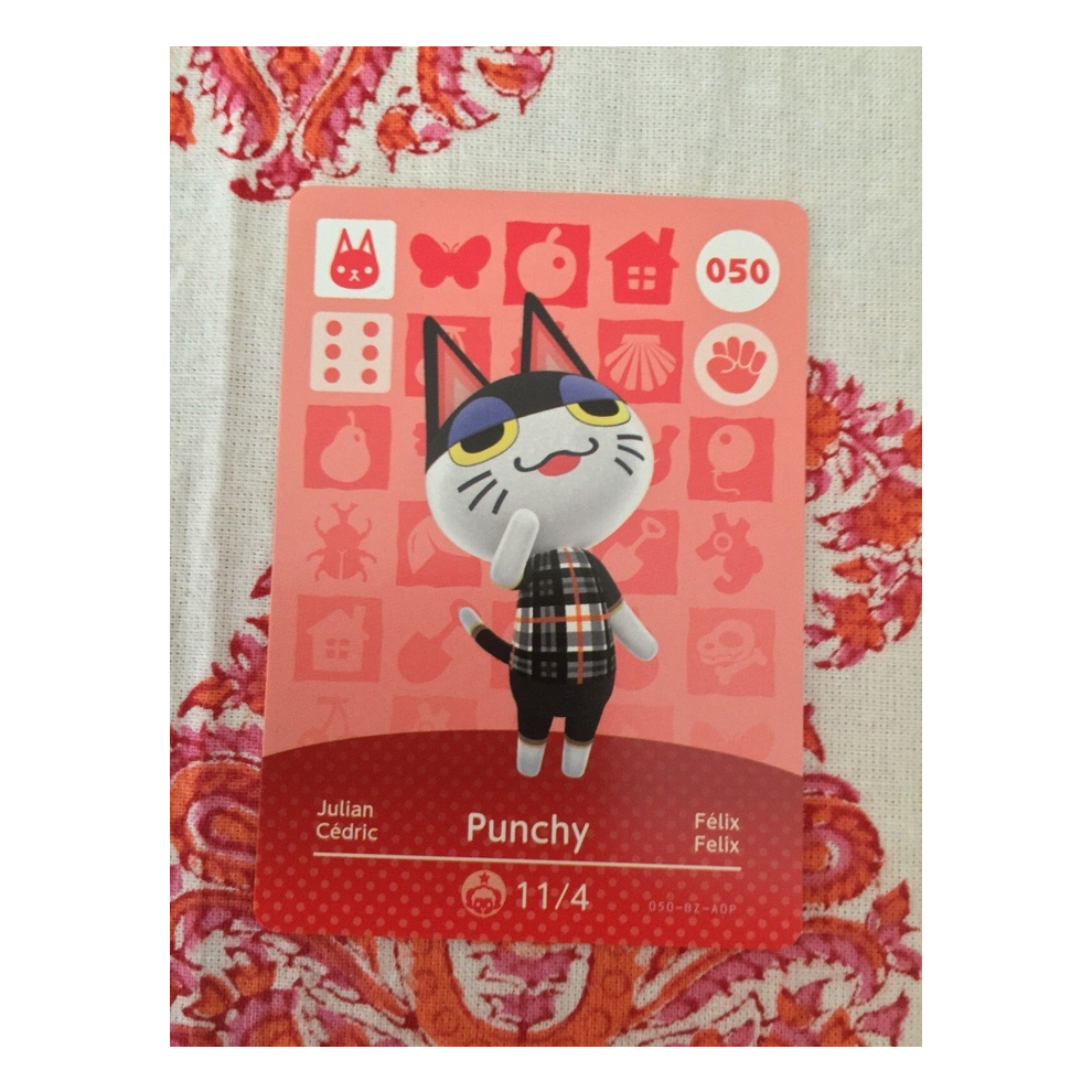 Newjass Animal Crossing Amiibo Cards ~050 Punchy