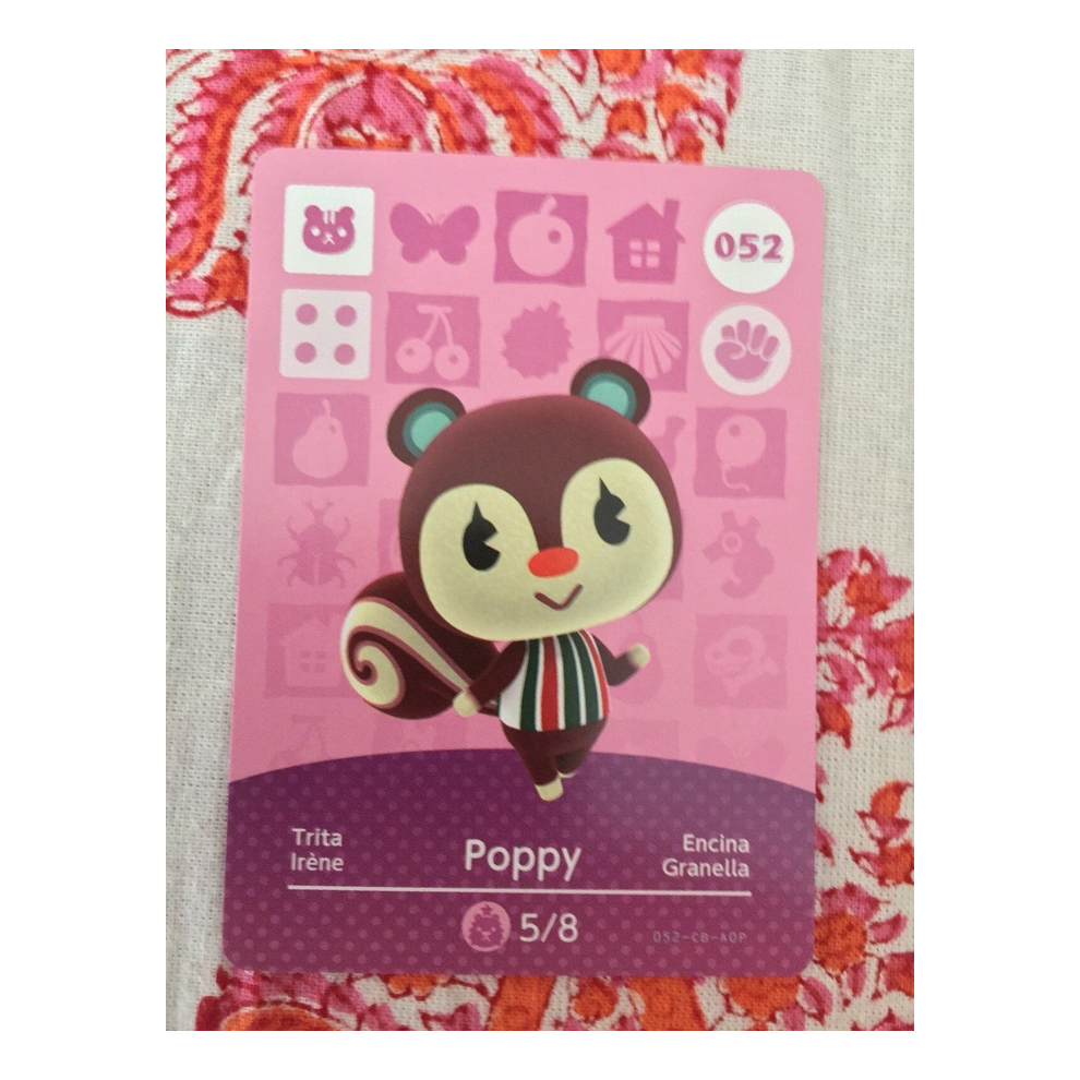 Animal Crossing Amiibo Cards ~052 Poppy