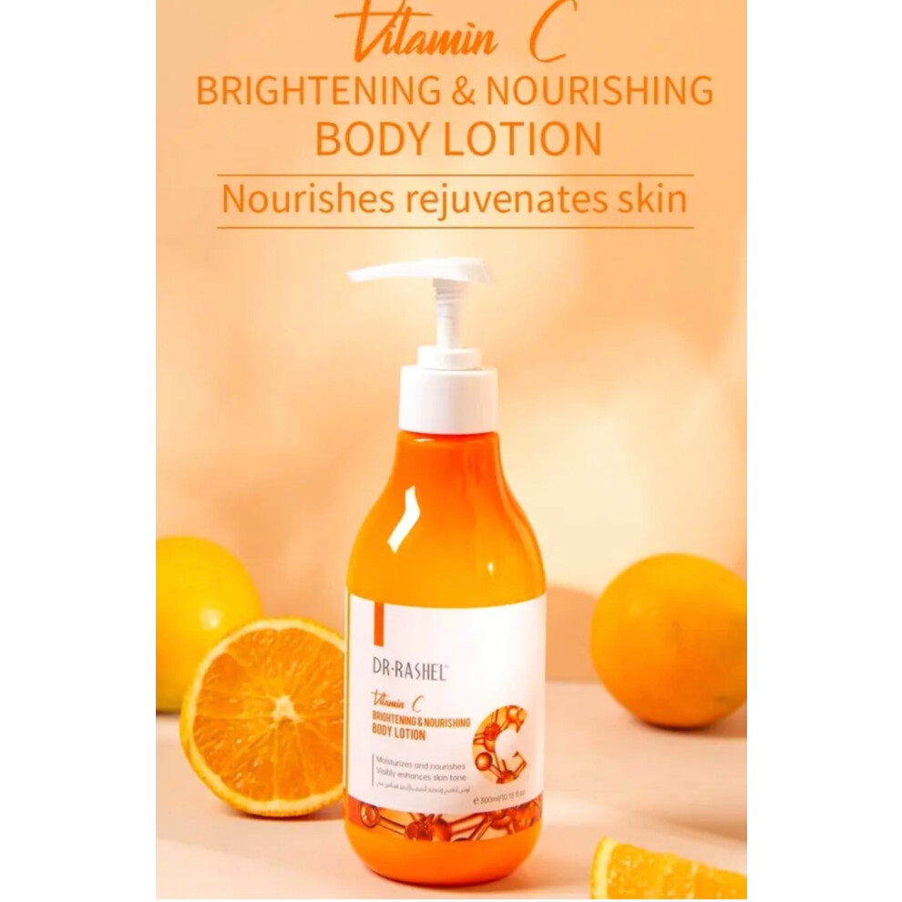 Dr.Rashel Vitamin C Whitening Beauty Body Lotion Moisturizer with Brightening Properties - 300ml