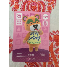 Animal Crossing Amiibo Cards ~059 Nate