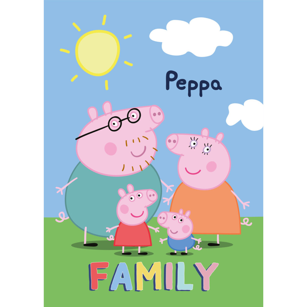 Peppa Pig Fleece Throw Blanket 100 x 140 cm