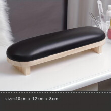 Nail Arm Rest Professional Adjustable Height Nail Arm Rest Solid Wood With PU Leather Soft High Density Sponge Hand Rest For Nails
