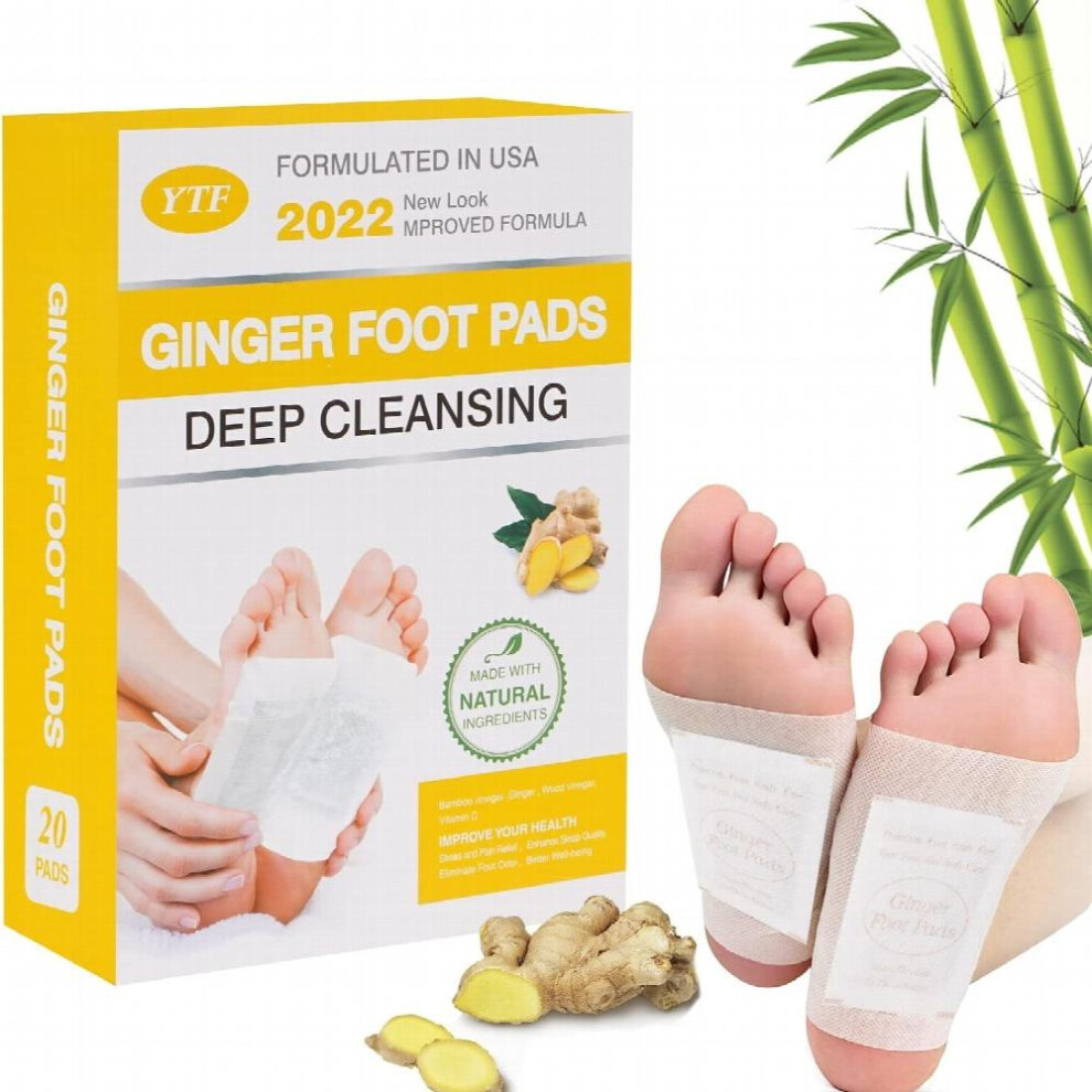 Ginger Foot Pads Deep Cleansing Organic Herbal All Natural-image-OPC-PDH6MC7-NEW