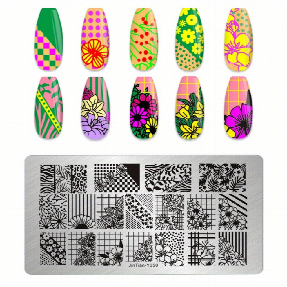 Create Unique Nail Art with Stainless Steel Nail Stamping Plates