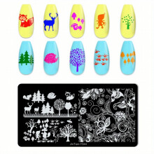 Create Unique Nail Art Designs with Stainless Steel Nail Stamping Plates