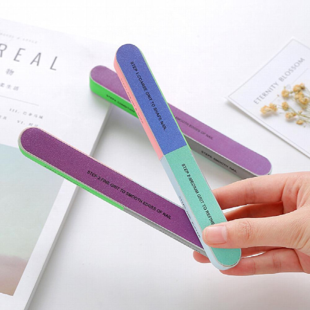 7 Sided Nail File Kit for Men Perfect for Sanding Polishing and Printing Fingernails