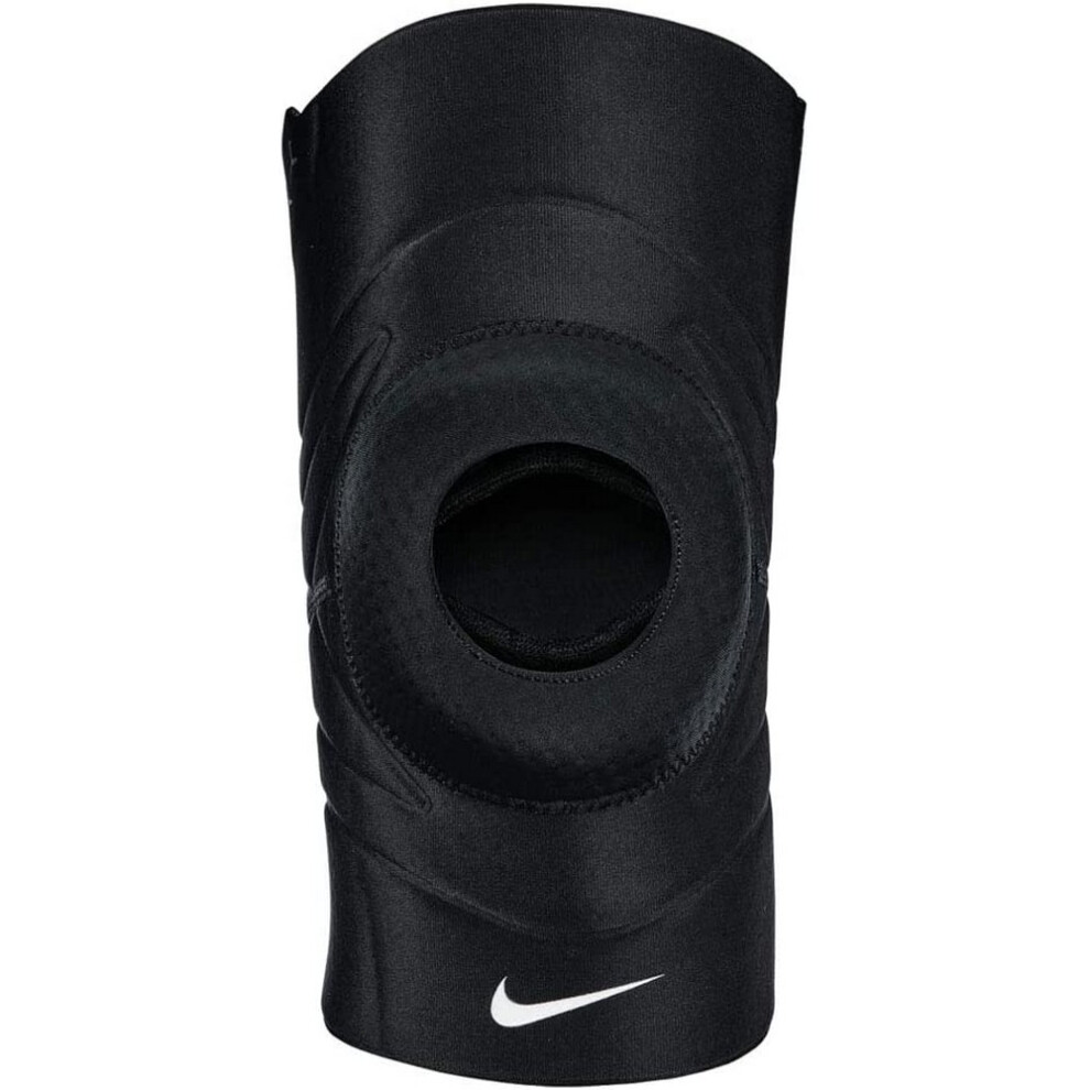 (XL, Black) Nike Unisex Adult Pro Compression Open Knee Support