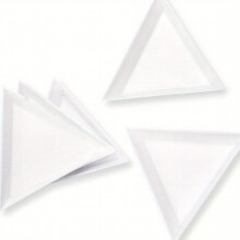 5 Pcs Nail Arts Spots Drill Tool Spots Drill Triangle Plate Plastic Jewelry Box