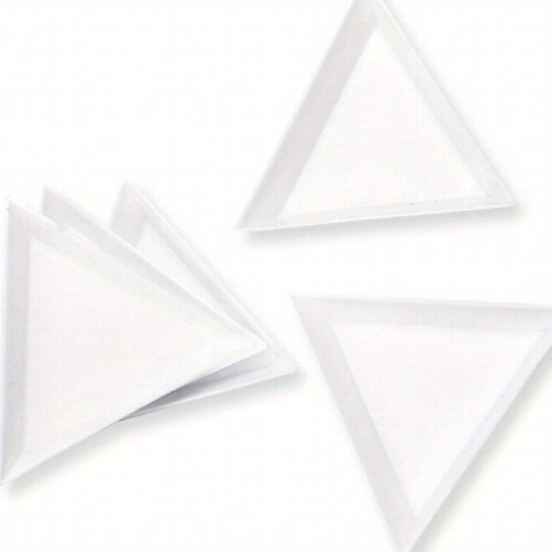 5 Pcs Nail Arts Spots Drill Tool Spots Drill Triangle Plate Plastic Jewelry Box
