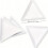 5 Pcs Nail Arts Spots Drill Tool Spots Drill Triangle Plate Plastic Jewelry Box 5