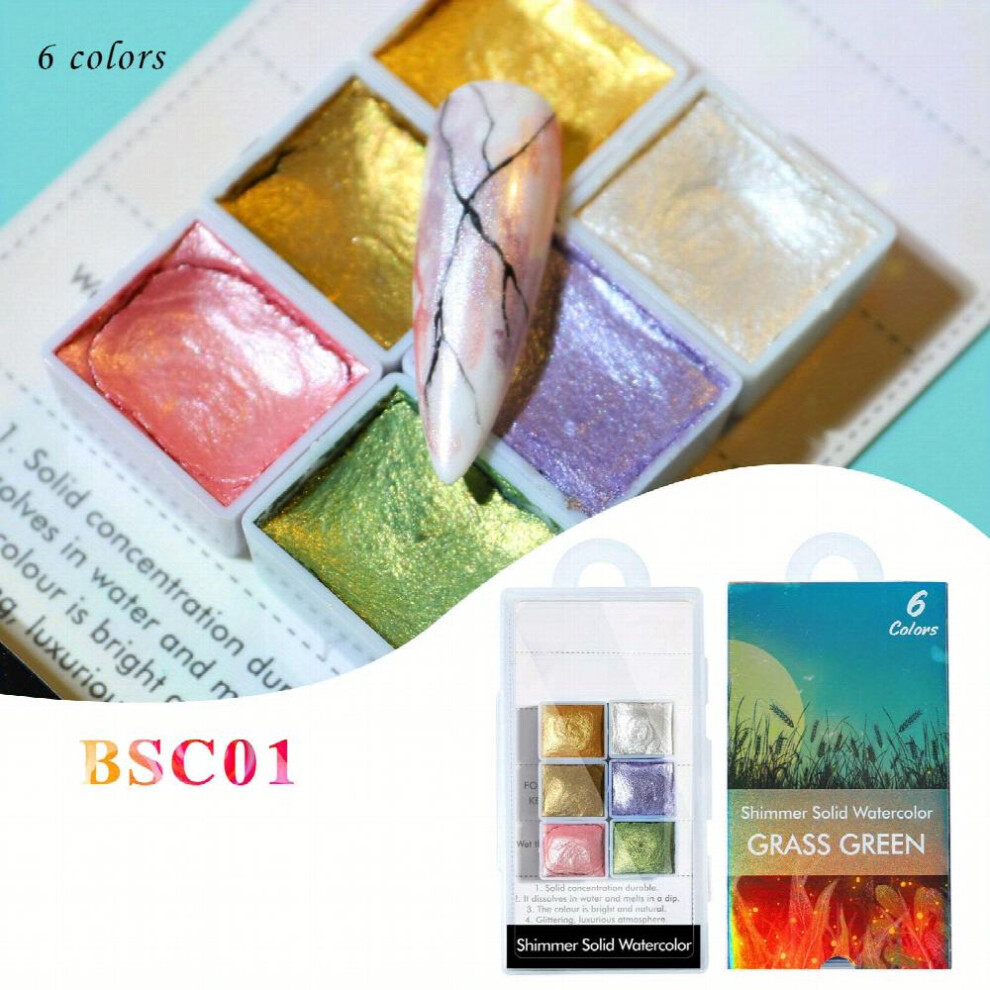 Shimmering Metallic Nail Watercolor Paint Set Create Stunning Macaron Designs with Ease