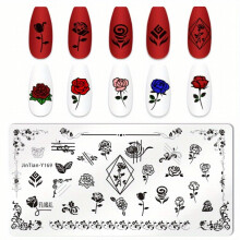 Create Gorgeous Nail Art with Stainless Steel Nail Stamping Plates