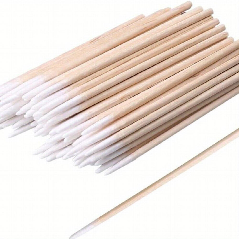 100pcs Cotton Swabs Double Precision Tips With Paper Stick For Makeup Double Pointed Shape
