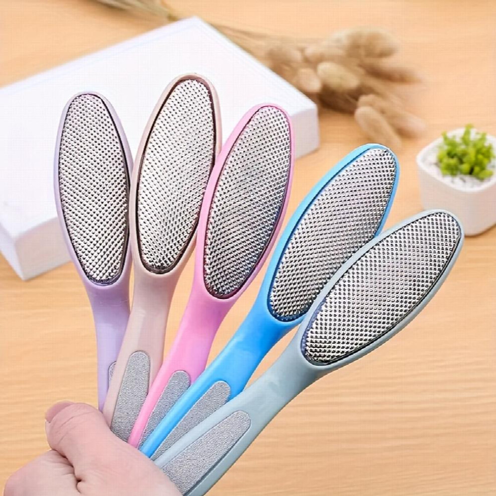 1 PC Nail File Seconds To Bare Feet Brush With A Foot Rub Dead Skin Scraper To Remove Calluses Dead Skin Portable Double Manual Peeling Grinding Foot