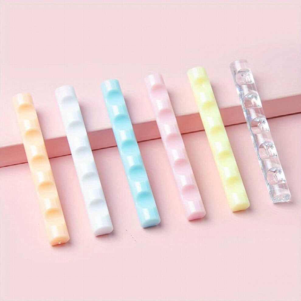 1pc 5 Grids Acrylic Nail Brush Rack Pen Holder Nail Art Pen Display Shelf Manicure Tool Random