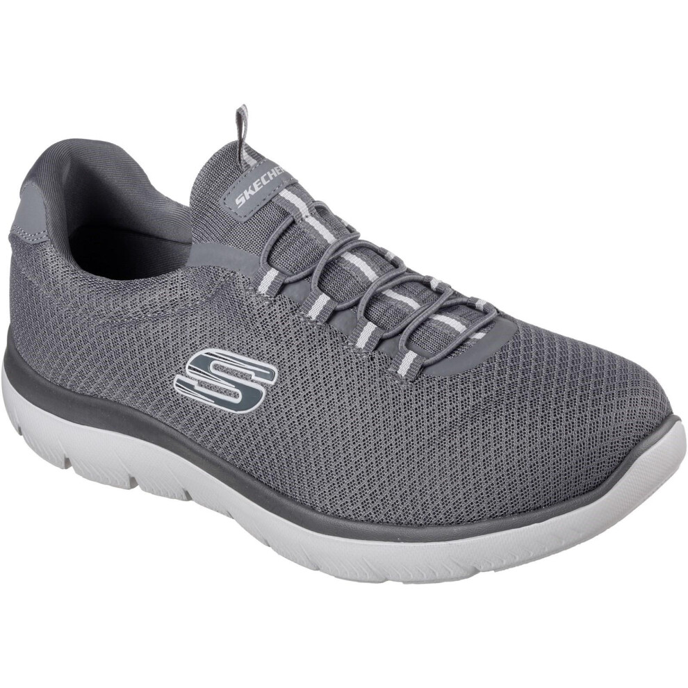 (8 UK, Charcoal Grey) Skechers Mens Summits Trainers