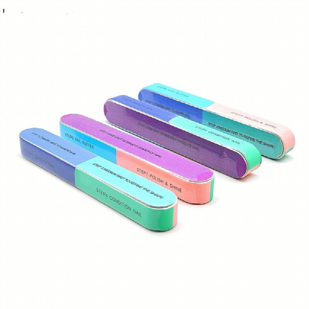Sided Nail File Set Polished Sponge Nail Files Sand Bars Manicure Tools Nail Art Tools