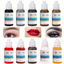 10 Colors Eyebrow And Lip Tattoos Permanent Makeup Tattoo Ink Pigment Tattoo Ink Set Professional Tattoo Pigment Set Long Lasting Tattoo Painting Tatt