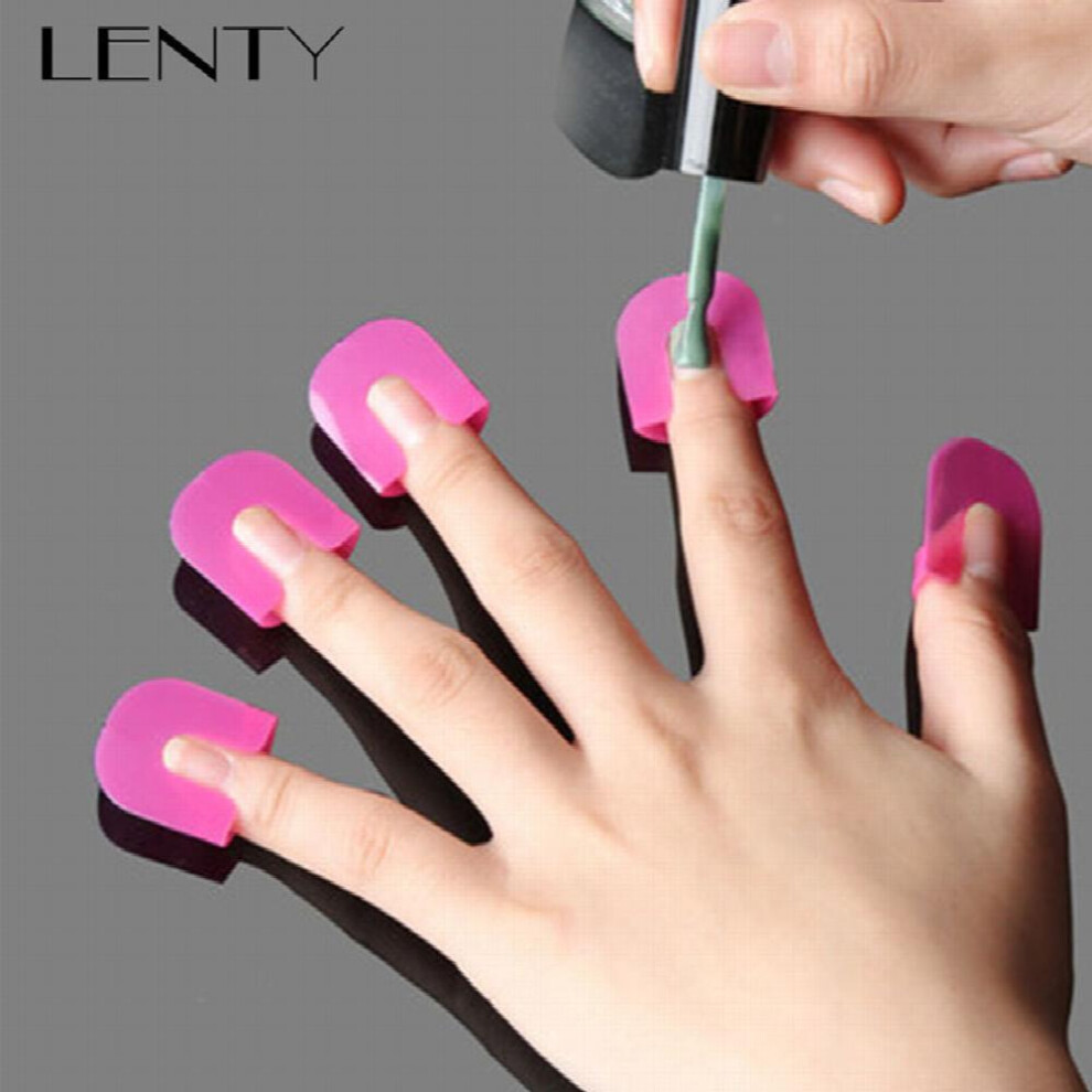 26pcs set G Curve Shape Varnish Shield Nail Protector Finger Cover Spill Proof French Stickers Manicure Nail Art Tools 10 Sizes