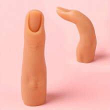 Bendable Silicone Practice Fingernails with Joints Perfect for Manicure Training and Nail Art