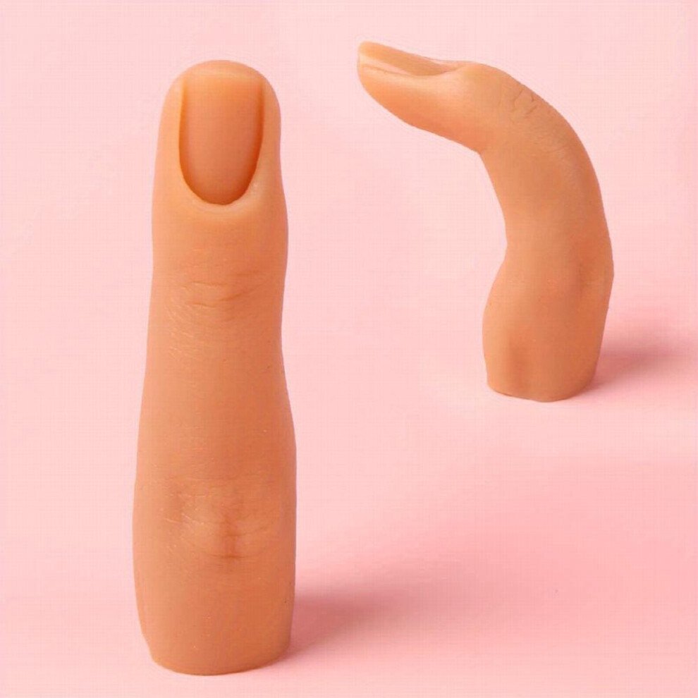 Bendable Silicone Practice Fingernails with Joints Perfect for Manicure Training and Nail Art