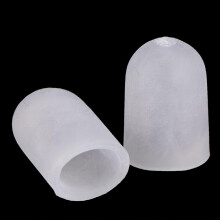 2pcs Transparent Toe Sleeves Protectors Toe Covers Protect Toe From Rubbing Ingrown Toenails Corns Blisters Hammer Toes And Other Painful Toe Problems