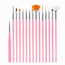 Silicone Nail Liner Brushes Professional Manicure Brush for Home and Salon Use