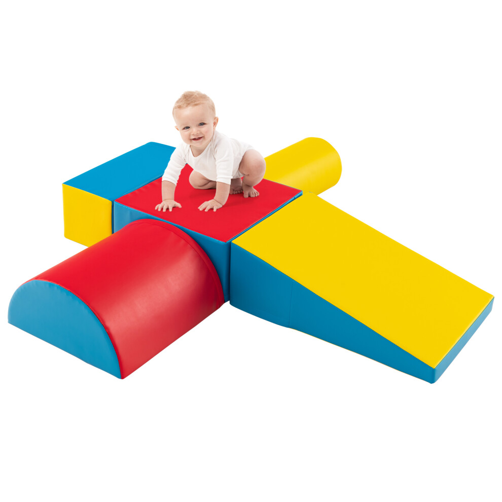 5 PCS Kids Foam Climb & Crawl Playset Climber for Children & Toddlers