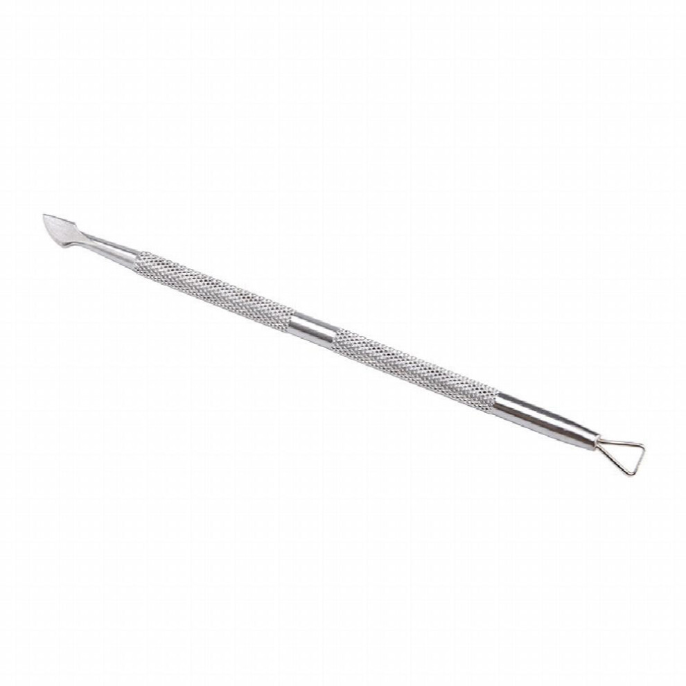 Double End Stainless Steel Nail Removal Plane Easily Remove Nail Polish Glue and Phototherapy Plastic Steel Push Perfect for Manicure and Peeling Nail