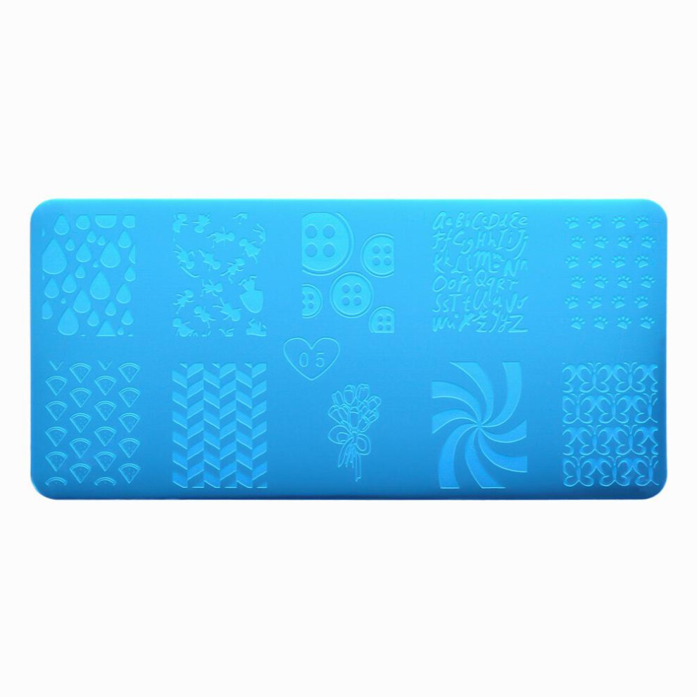 Create Unique Nail Art with Stainless Steel Nail Stamping Plates