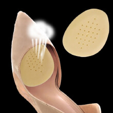 2Pcc Latex Front Half Pads Front Insoles Half Size Pads Non slip Pads Womens High Heels Pads Foot Protector Insoles For Dancer Foot Care Tool High He